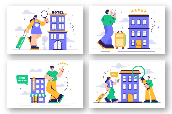 13 Hotel Reviews Illustration