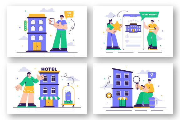 13 Hotel Reviews Illustration
