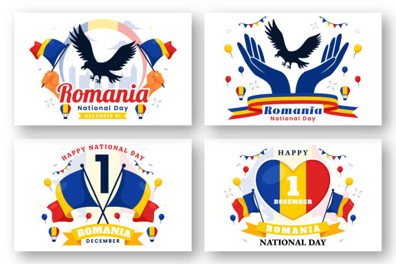 13 Romania National Day Illustration
