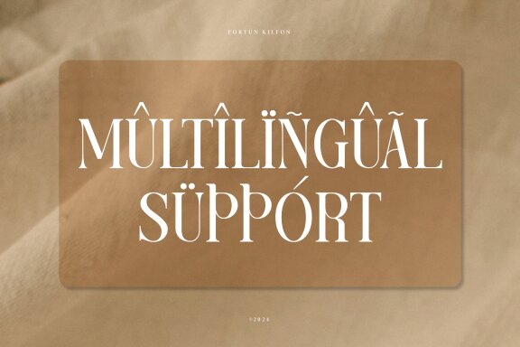 Fortun Kilfon | Modern Elegant Serif