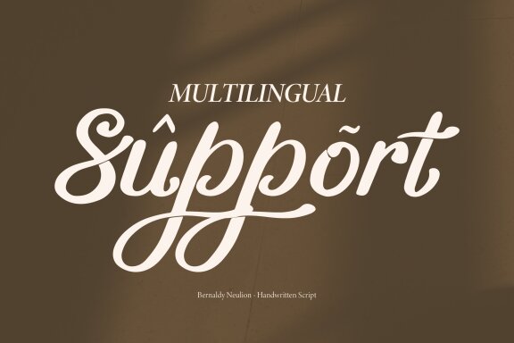 Bernady Neulion | Handwritten Script Font
