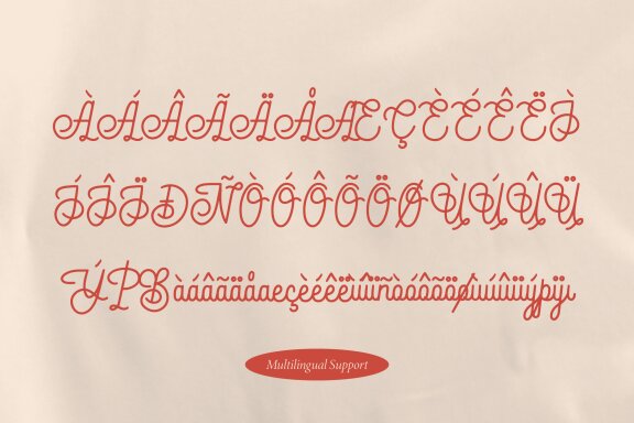 Coutalline | Monoline Script