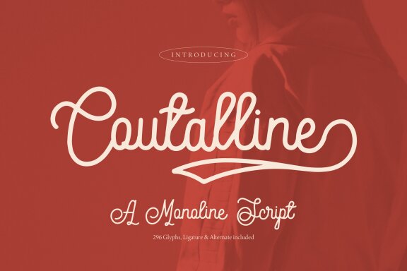 Coutalline | Monoline Script
