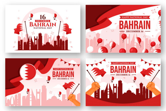 13 Bahrain National Day Illustration