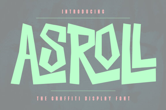Asroll Graffiti Display Font