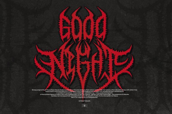 Furygore | Death Metal Font