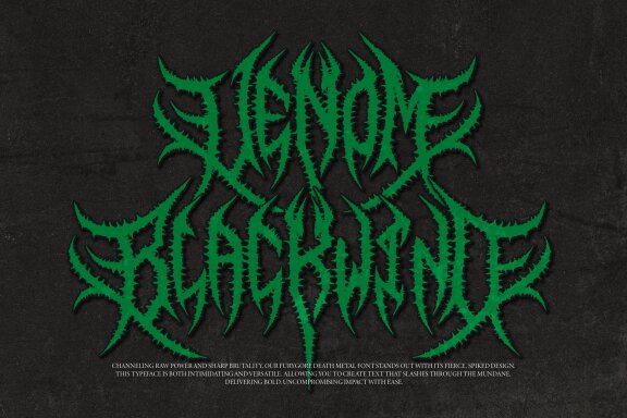 Furygore | Death Metal Font