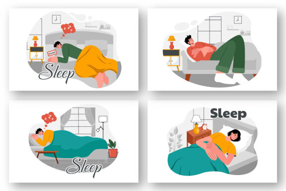 9 Young Person Sleeping Peacefully Illustration