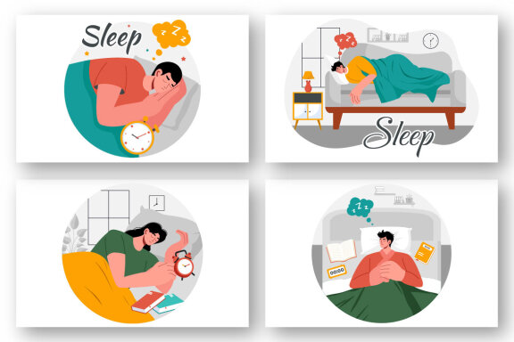 9 Young Person Sleeping Peacefully Illustration