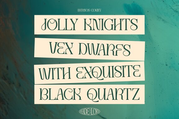 Bernos Count | Display Serif Font