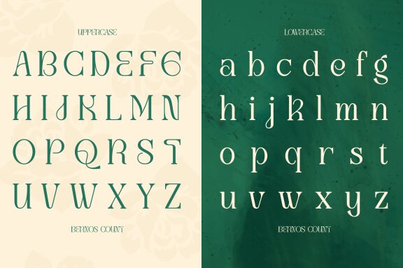 Bernos Count | Display Serif Font