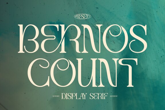 Bernos Count | Display Serif Font