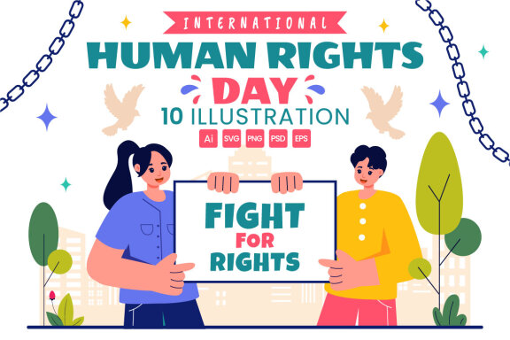 10 International Human Rights Day Illustration