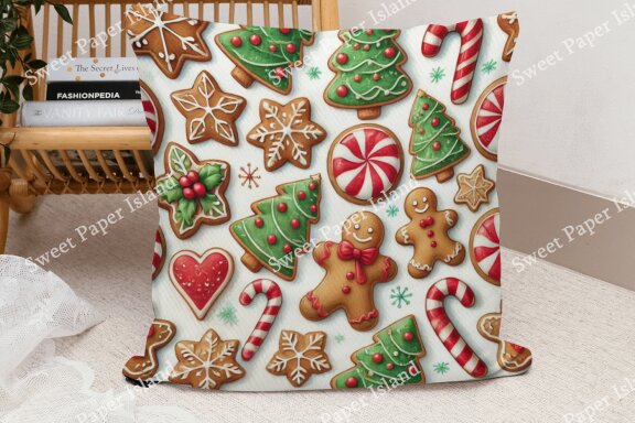 6 FREE Digital Papers - Christmas Cookie Party