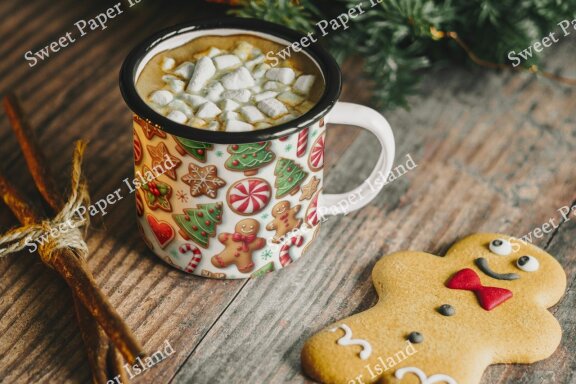6 FREE Digital Papers - Christmas Cookie Party