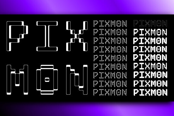 Pixmon Monospace Typeface - 25 Fonts