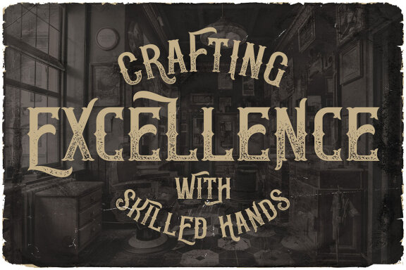Craftman Vintage Label Font