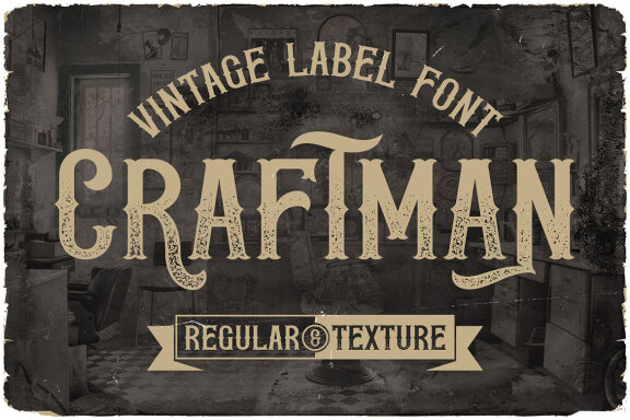 Craftman Vintage Label Font