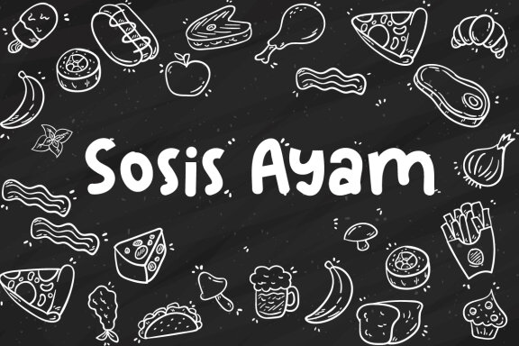 Sosis Ayam Font