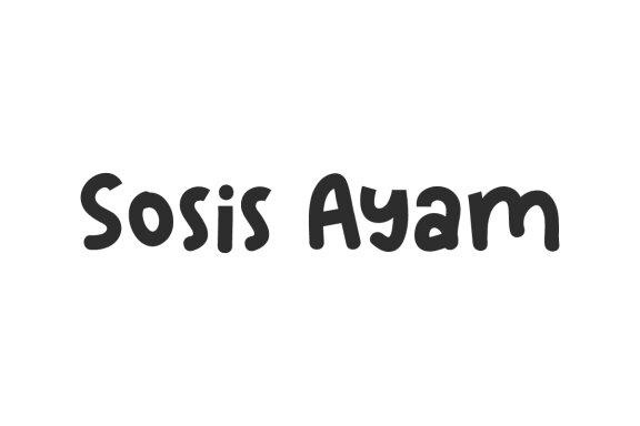 Sosis Ayam Font