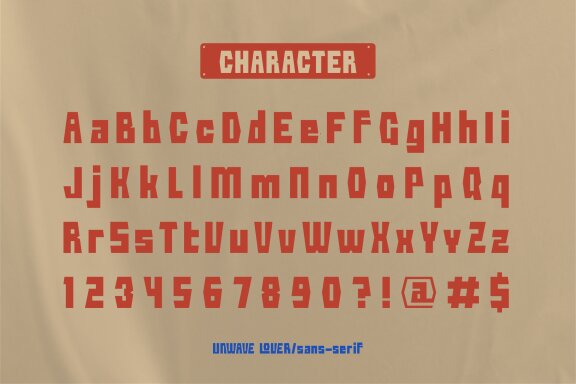 Unwave Lover | Display Sans Serif