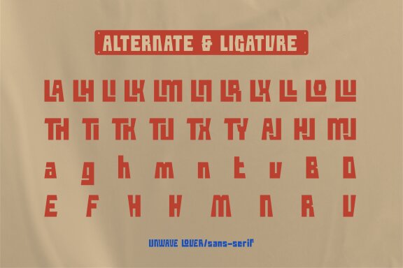 Unwave Lover | Display Sans Serif