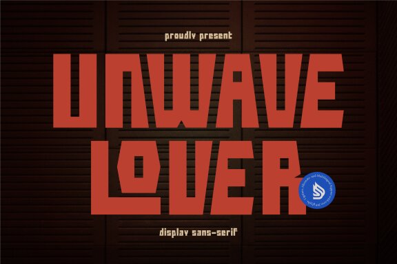 Unwave Lover | Display Sans Serif