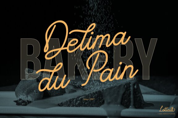 Lotialli | Monoline Script Font