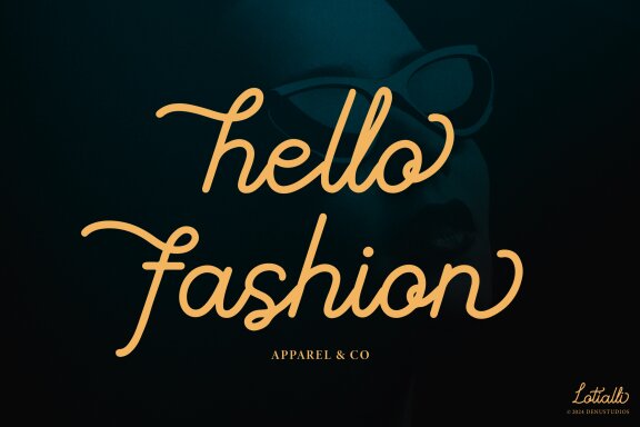 Lotialli | Monoline Script Font