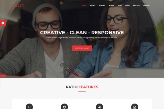 Material Design Agency Website Template