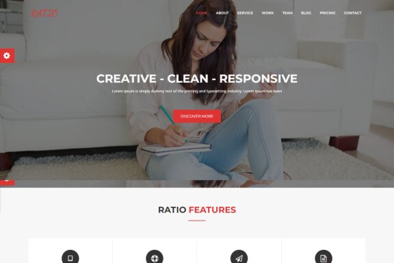 Material Design Agency Website Template