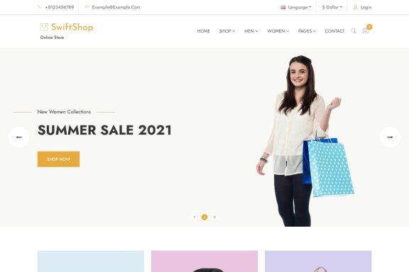 SwiftShop Ecommerce Bootstrap Template
