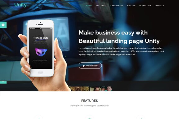 App Landing Page Website Template
