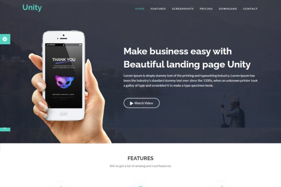 App Landing Page Website Template