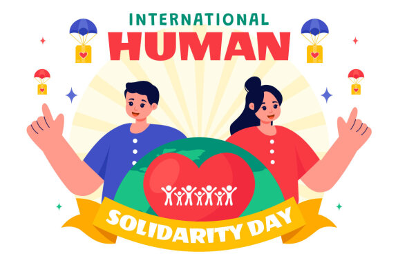 11 International Human Solidarity Day Illustration