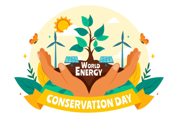 11 World Energy Conservation Day Illustration