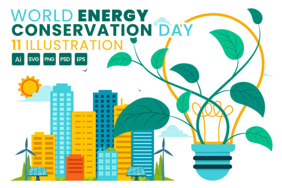 11 World Energy Conservation Day Illustration
