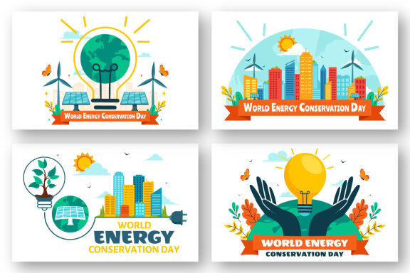 11 World Energy Conservation Day Illustration