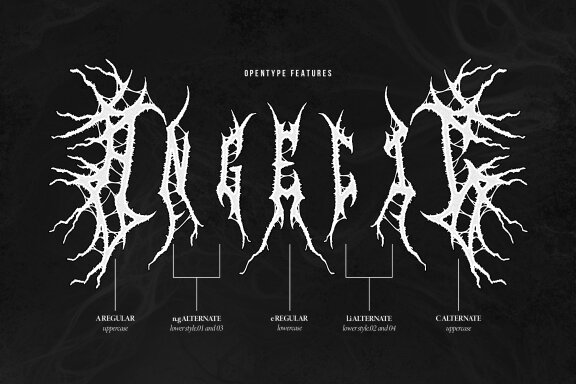 The Despair | Black Metal Font