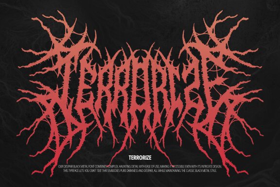 The Despair | Black Metal Font
