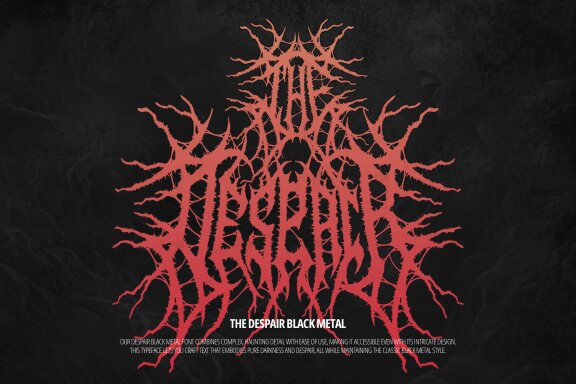 The Despair | Black Metal Font
