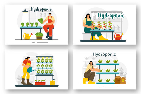 9 Hydroponics Technology Illustration