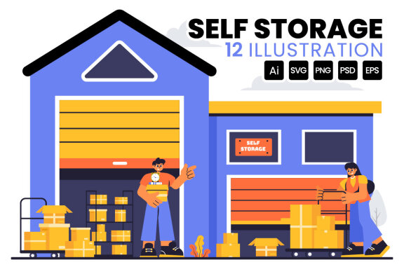 12 Self Storage Facility Illustration