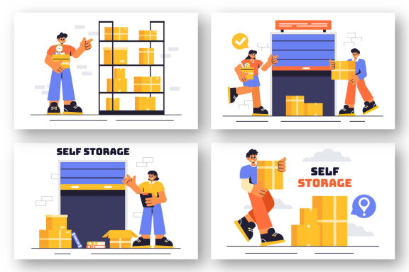 12 Self Storage Facility Illustration