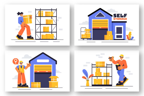 12 Self Storage Facility Illustration