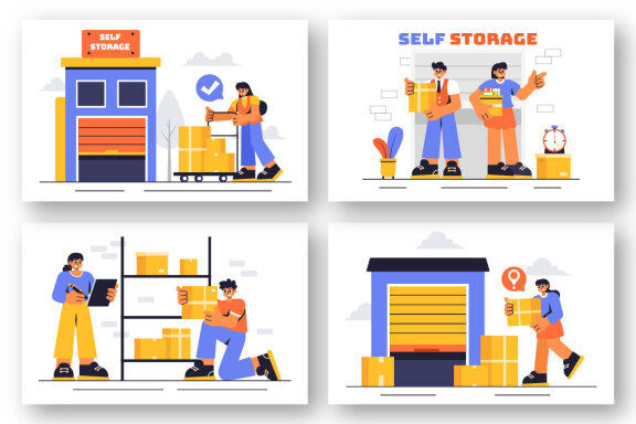 12 Self Storage Facility Illustration