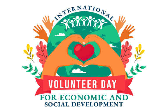 11 Volunteer Day for Economic and Social Development Illustration