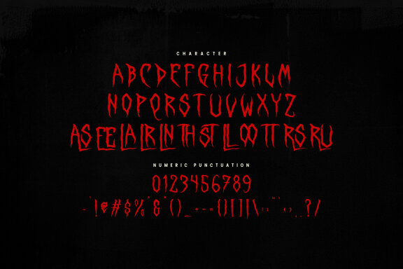 Maszell Horror Display Font