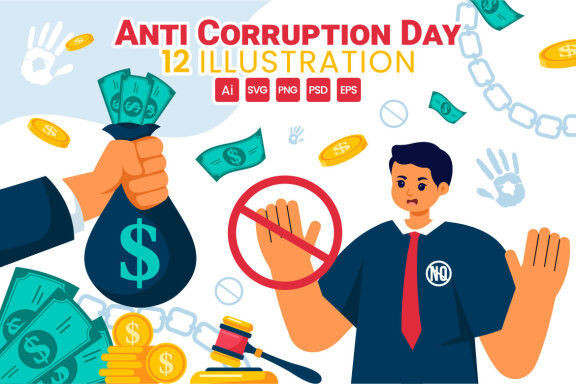 12 Anti Corruption Day Illustration