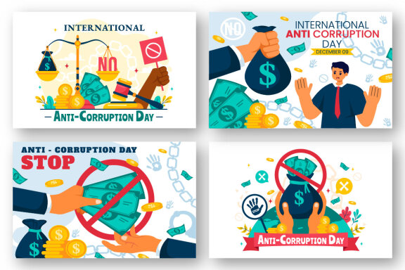 12 Anti Corruption Day Illustration